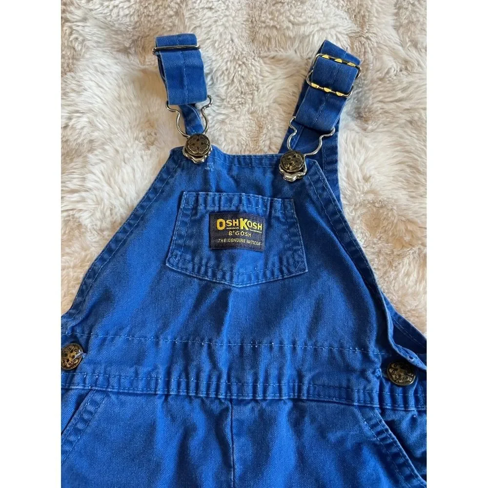 OshKosh B'gosh‎ Vintage Bib Overalls Toddler Size 24 Months Made in USA Cotton